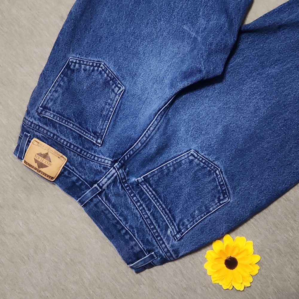 RARE!! Vintage New Legends High-Rise Baggy Tapered Leg Blue Denim "Mom" Jeans